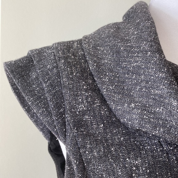 Saks Fifth Avenue BLACK Label 6 black gray bodycon dress - Picture 5 of 14